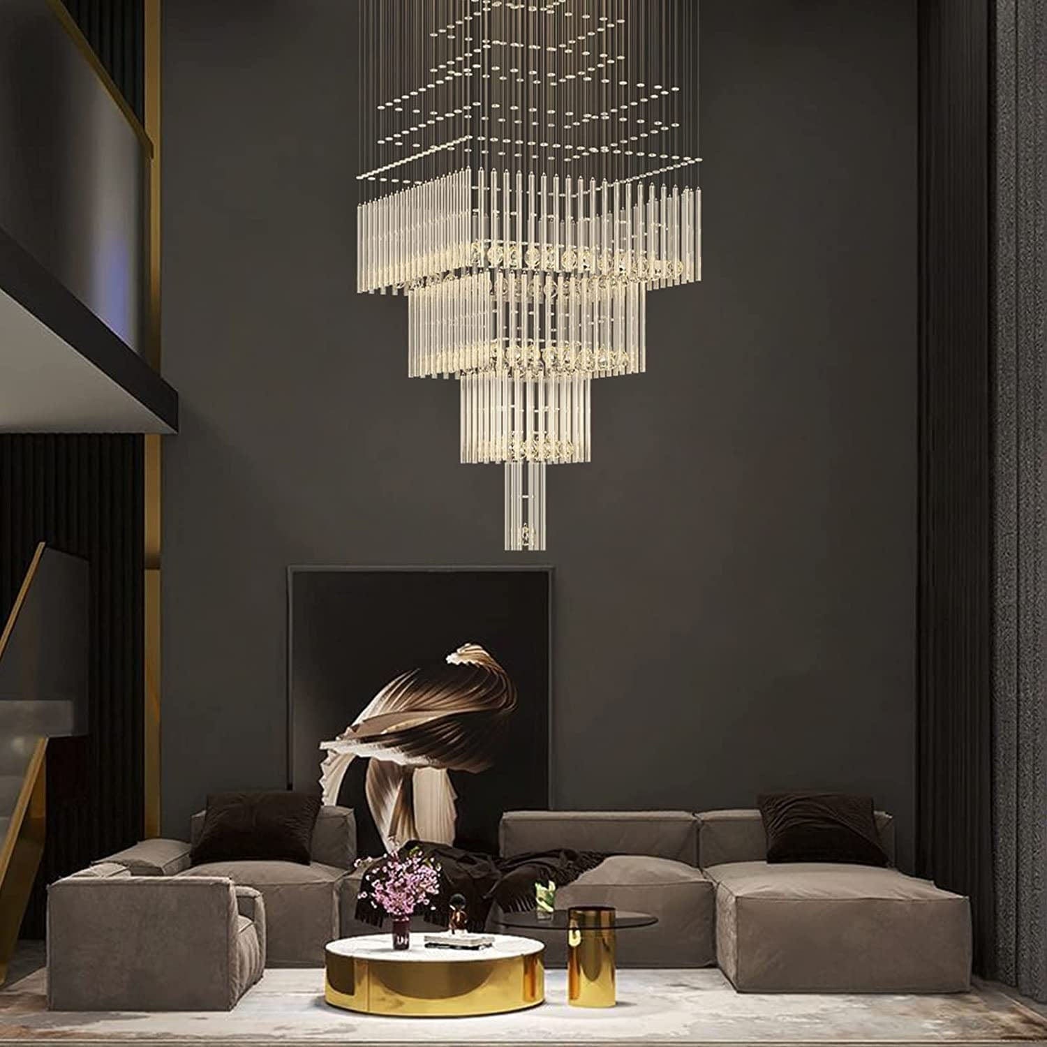 Crystal Chandelier Restoration Hardware Touch The Clouds (Round, Rose