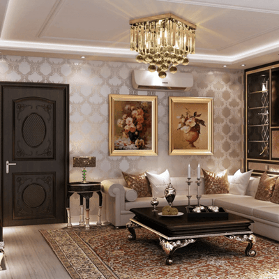 Square Crystal Chandelier for Small Ceiling Height
