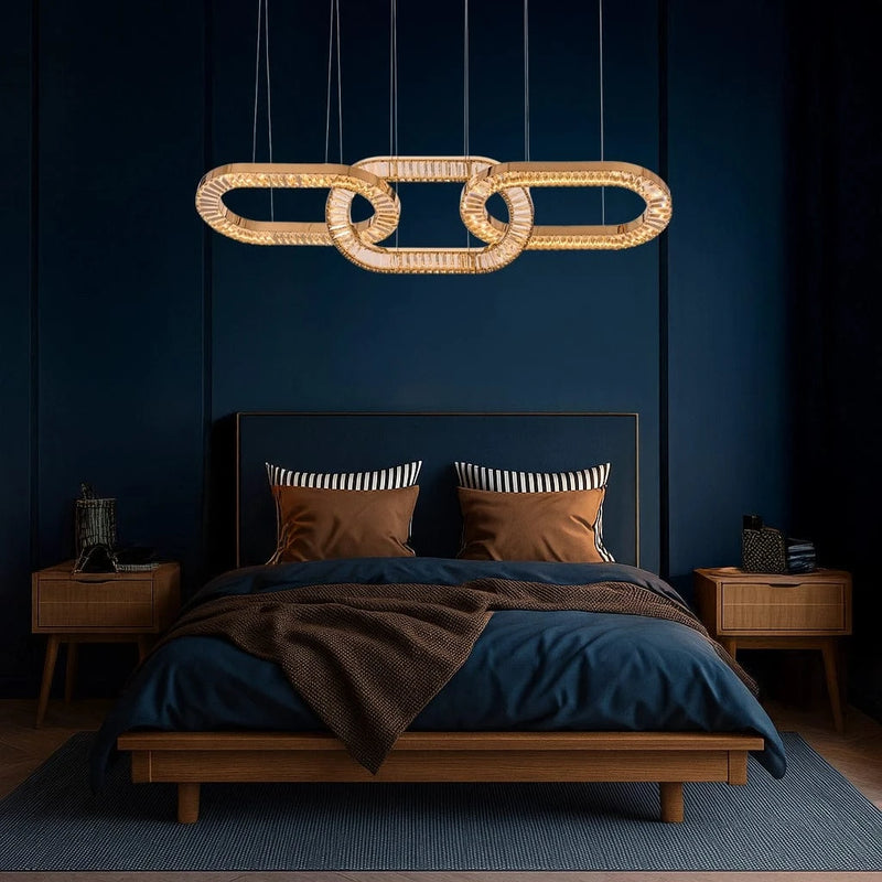 Infinity Crystal Loop Chandelier