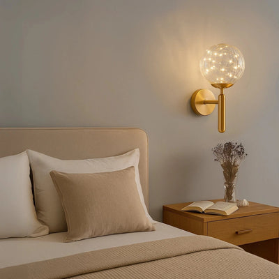 Fairy Glass Ball Wall Light