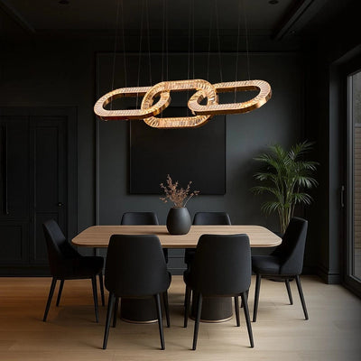 Infinity Crystal Loop Chandelier