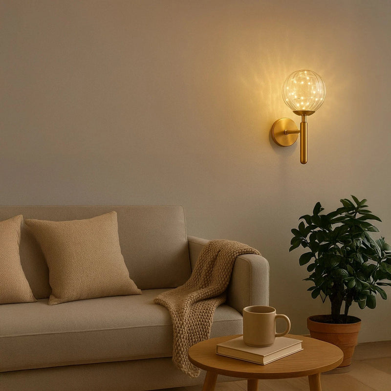 Fairy Glass Ball Wall Light
