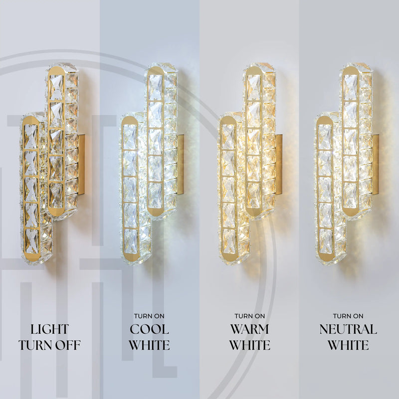 Crystal Loop Wall Light