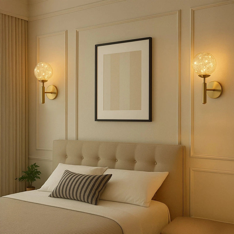 Fairy Glass Ball Wall Light