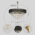 Black Mamba Round Chandelier - Alexa Enabled