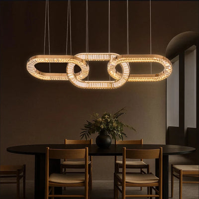 Infinity Crystal Loop Chandelier