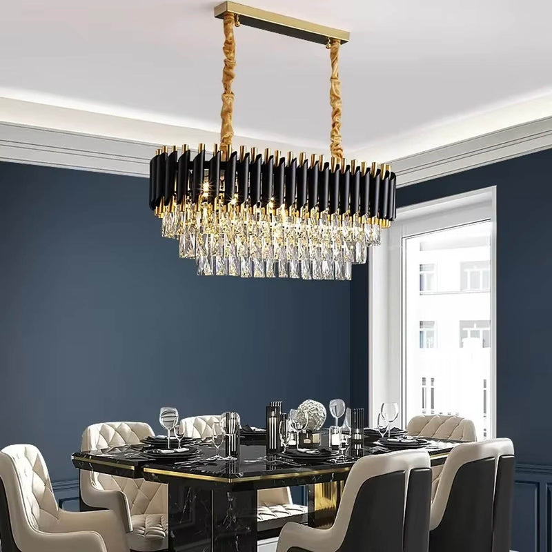 Black Mamba Oval Chandelier