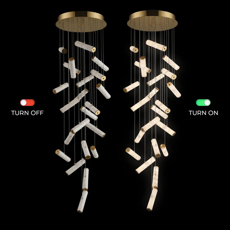 Alure Stone Duplex Chandelier