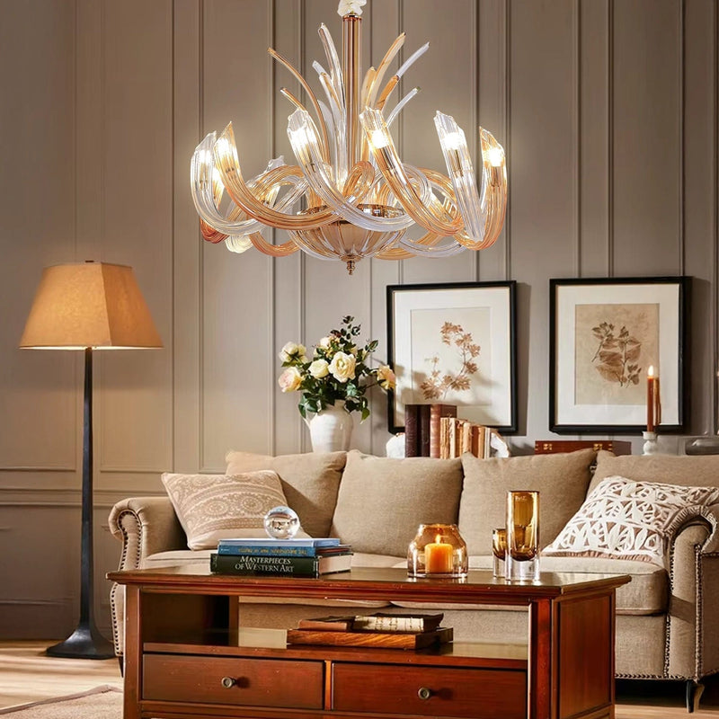 Golden Eclaire Luxe Chandelier