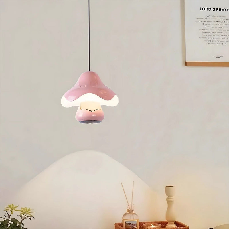 Mushroom Glow Pendant Light