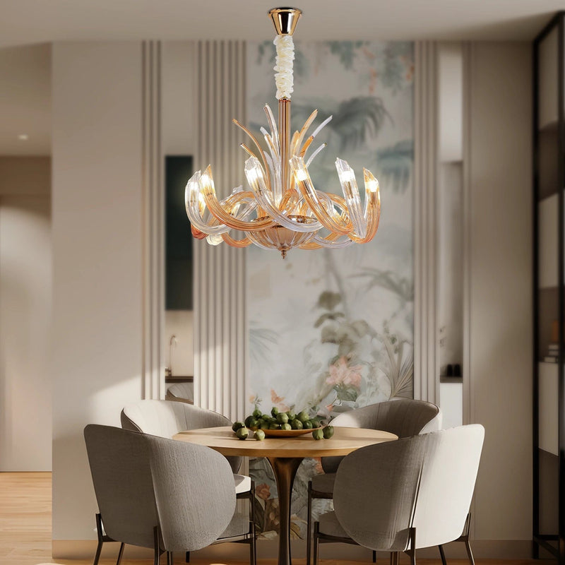 Golden Eclaire Luxe Chandelier