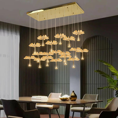 Sunburst Crystal Dinning Chandelier