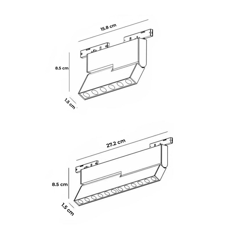 Magnetic Rotatable Linear Light