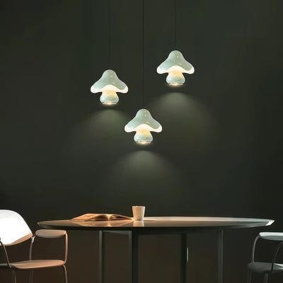 Mushroom Glow Pendant Light