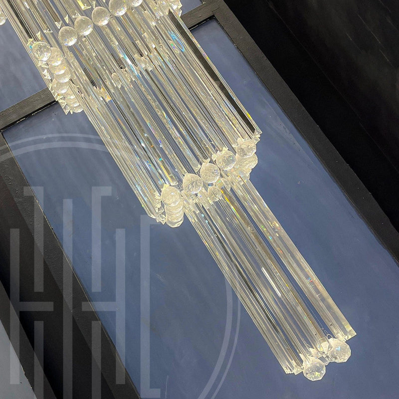 Deliciae Square Long Crystal Chandelier