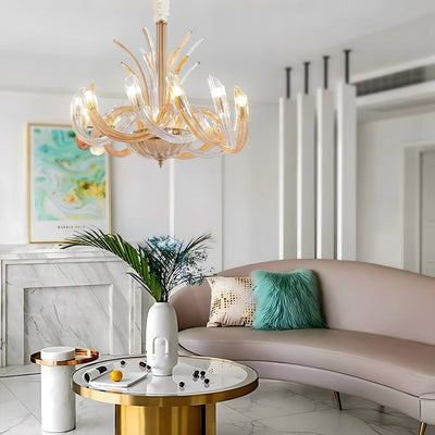 Golden Eclaire Luxe Chandelier