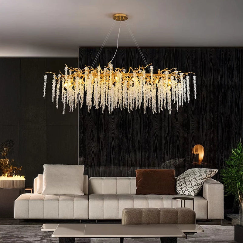 Golden Ivy Chandelier