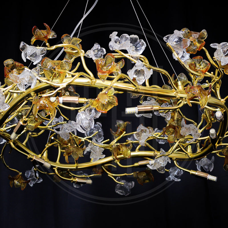 Floral Halo Radiance Chandelier