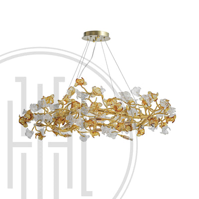 Floral Halo Radiance Chandelier