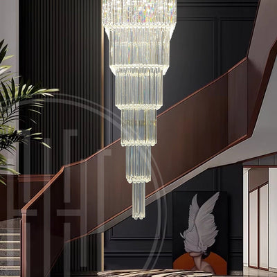 Deliciae Square Long Crystal Chandelier