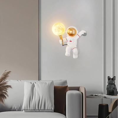 Space Explorer Astronaut Wall Light