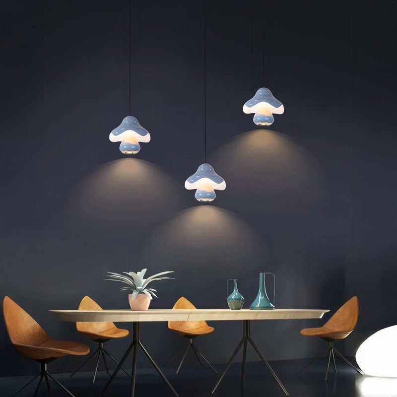 Mushroom Glow Pendant Light