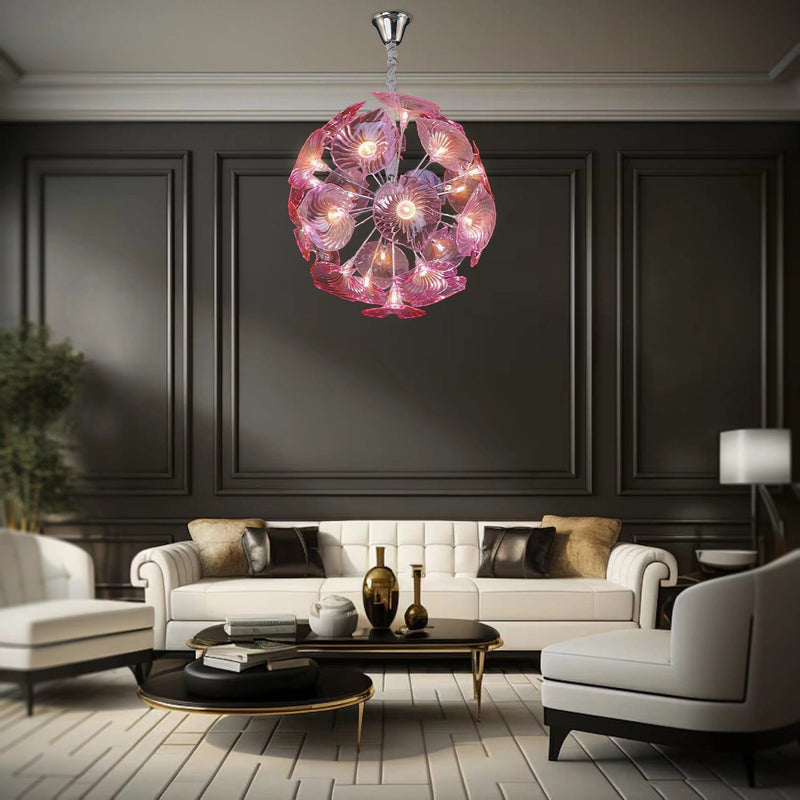 Lotus Emerald Chandelier