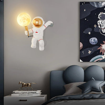 Space Explorer Astronaut Wall Light