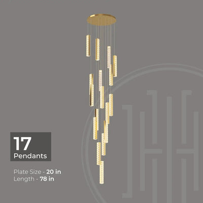 Helix Luxe Duplex Chandelier