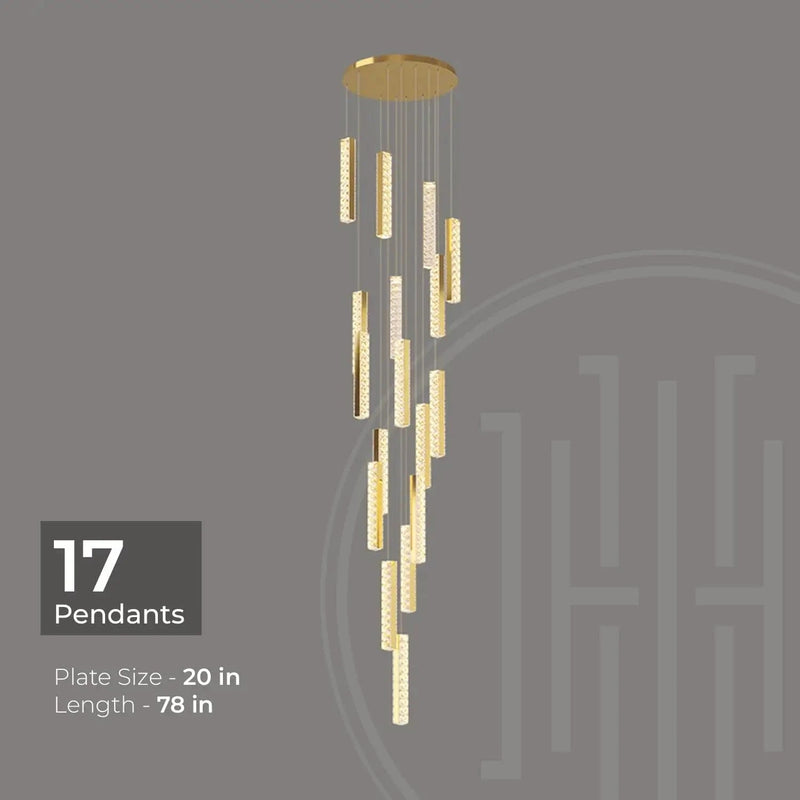 Helix Luxe Duplex Chandelier