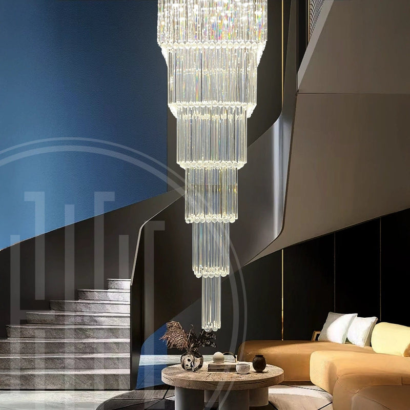 Deliciae Square Long Crystal Chandelier