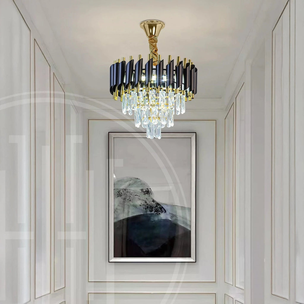 Black Mamba Round Chandelier - Alexa Enabled