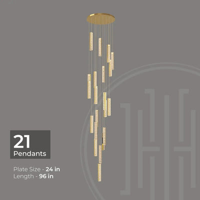 Helix Luxe Duplex Chandelier