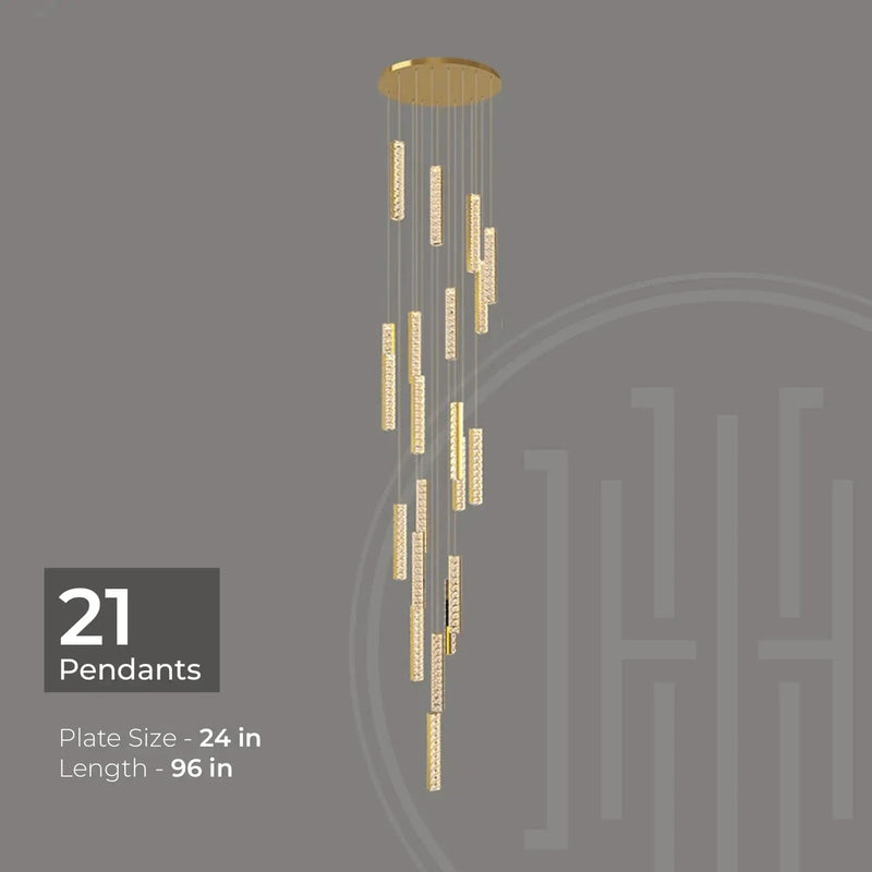 Helix Luxe Duplex Chandelier