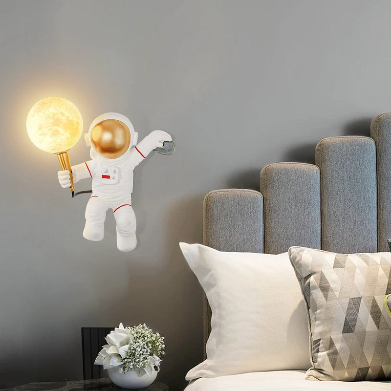 Space Explorer Astronaut Wall Light