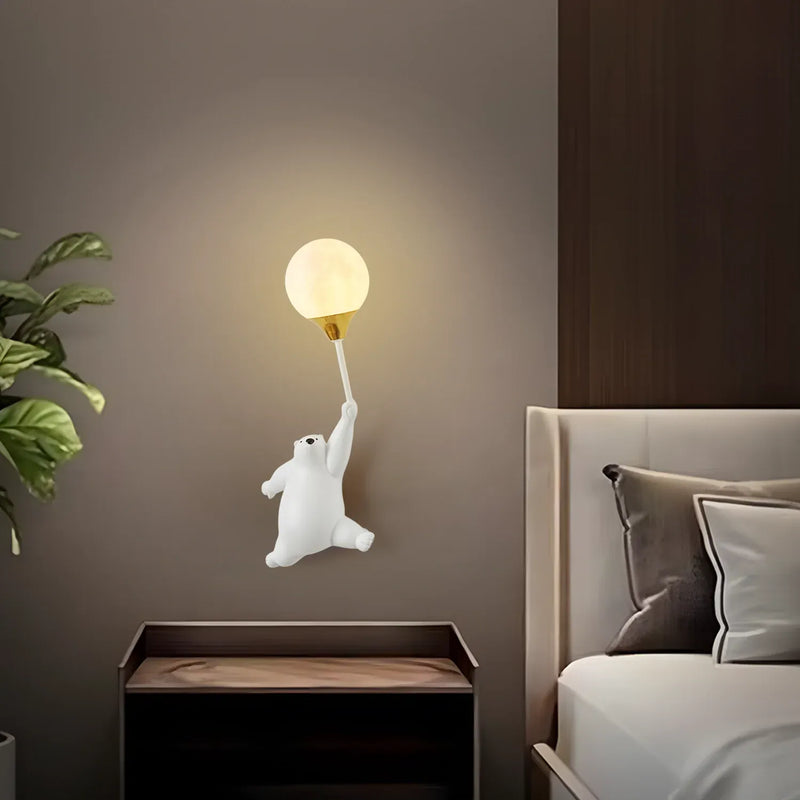 Flarehug Bear Wall Light