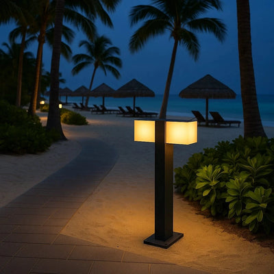 350° Dual Head Bollard Light