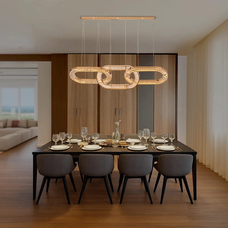 Infinity Crystal Loop Chandelier