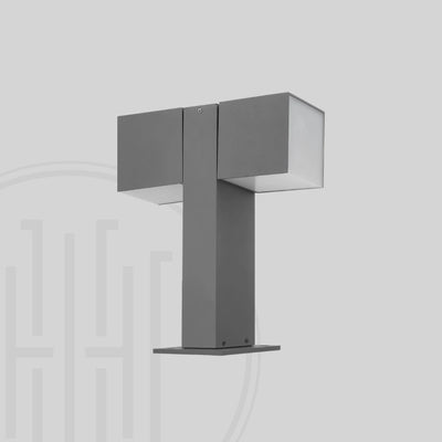 350° Dual Head Bollard Light