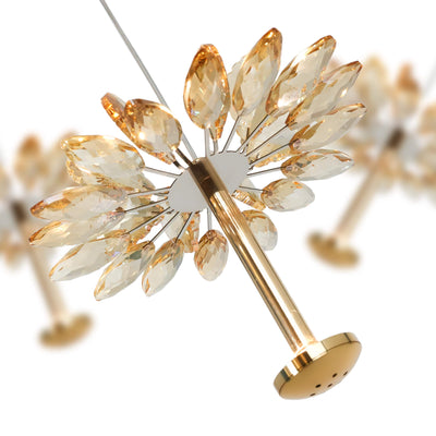 Sunburst Crystal Pendant Light