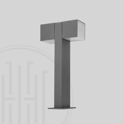 350° Dual Head Bollard Light