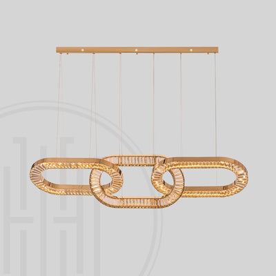 Infinity Crystal Loop Chandelier