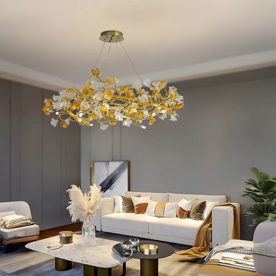 Floral Halo Radiance Chandelier