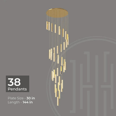 Helix Luxe Duplex Chandelier