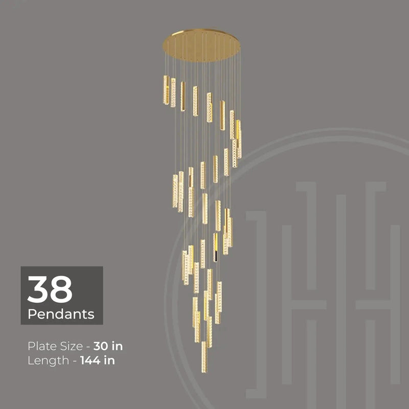 Helix Luxe Duplex Chandelier