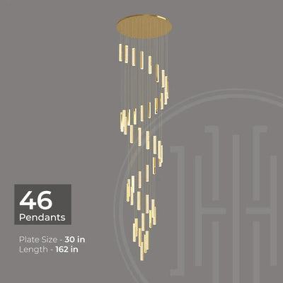 Helix Luxe Duplex Chandelier
