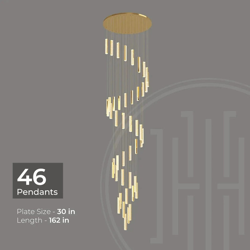 Helix Luxe Duplex Chandelier