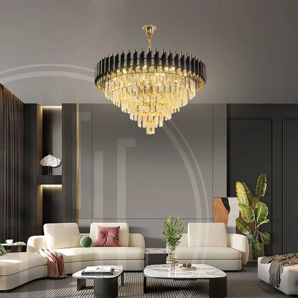 Black Mamba Round Chandelier - Alexa Enabled