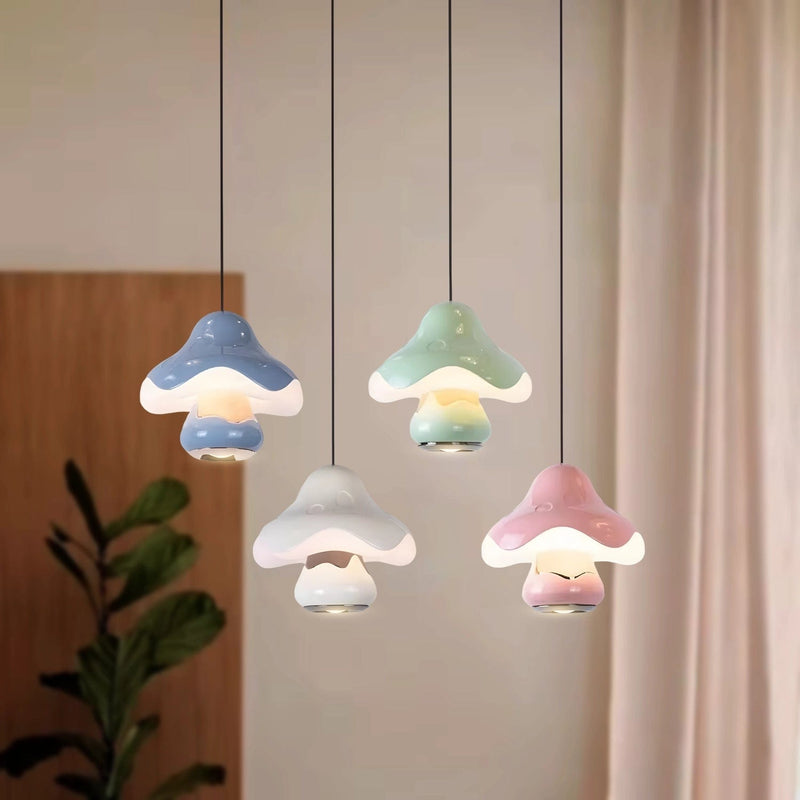 Mushroom Glow Pendant Light