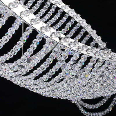 Crescendo Wave Crystal Dining Chandelier